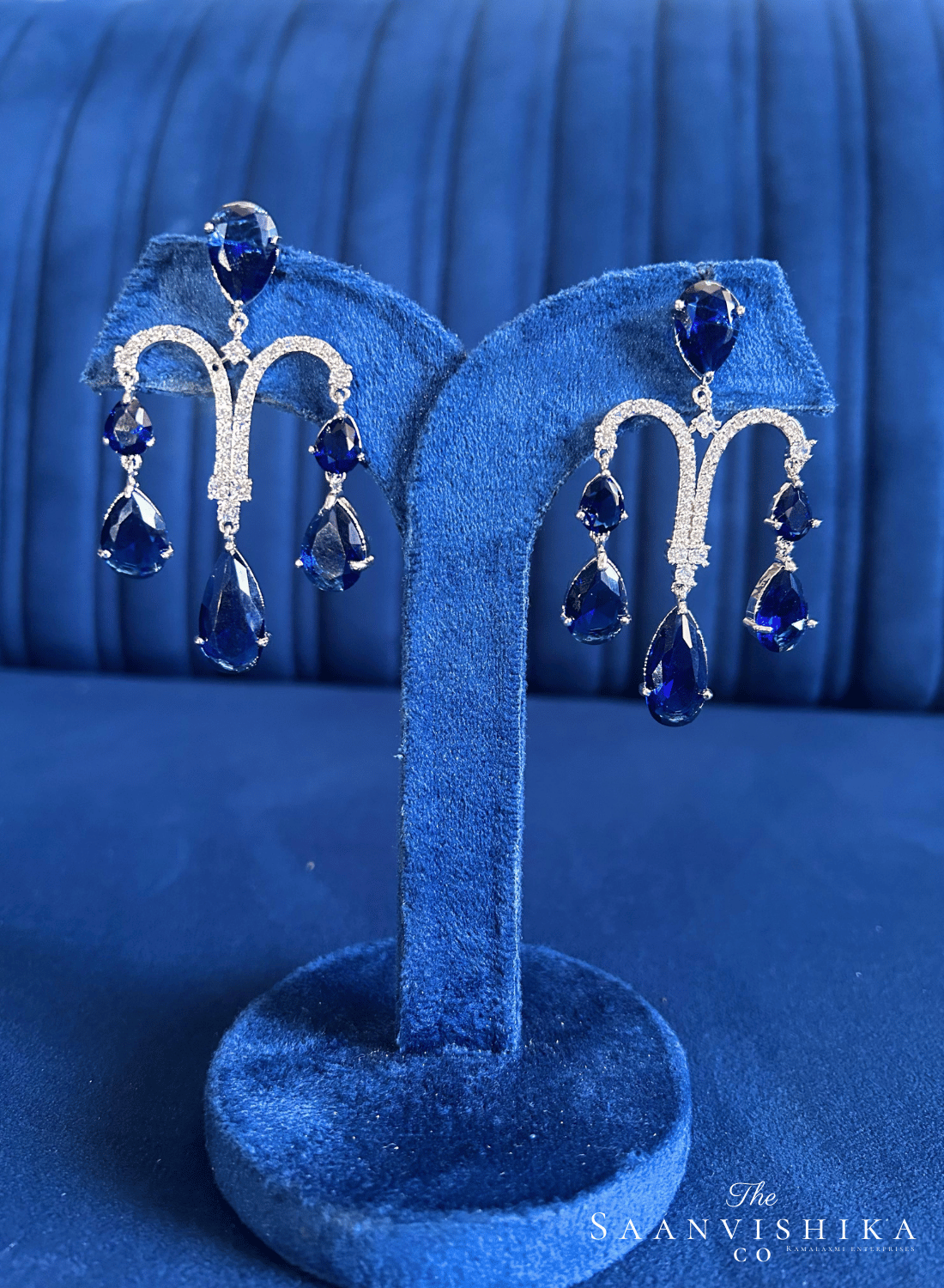 Purple Gemstone Diamond Earrings