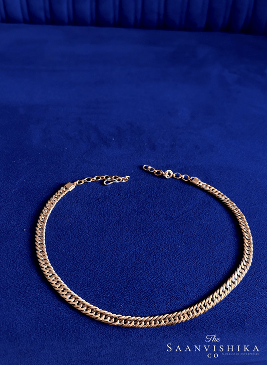 Gold Polish Jalebi Neck Chain