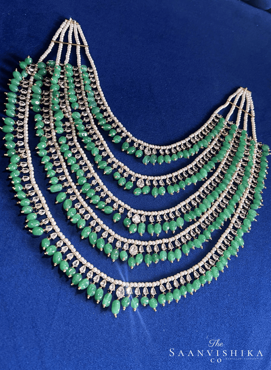 5 Layer Beads Haram with Cz Diamonds