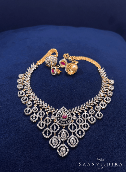 Crystal hanging Designer Set Purple Ruby