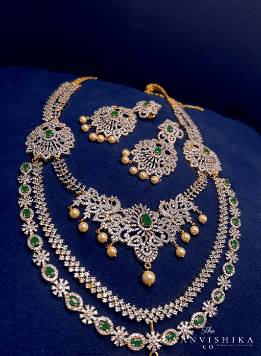 8-1 grand bridal detachable haram Multi wear