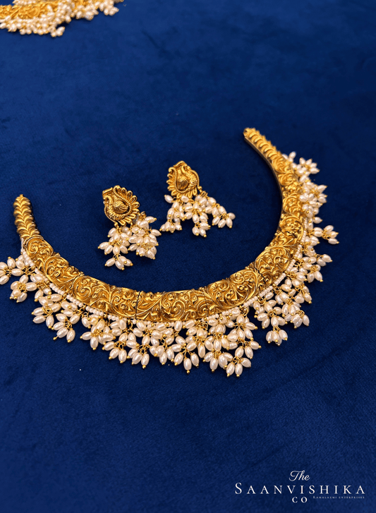 Micro Gold Pearls Kante Set