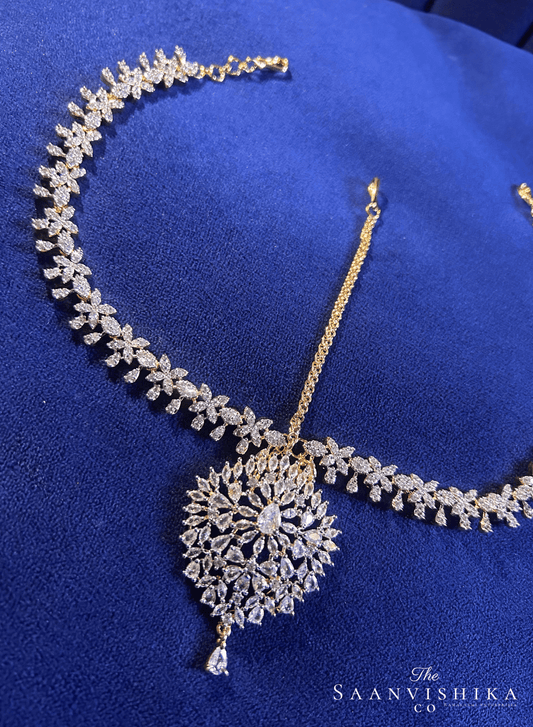 Bridal Tikka with Floral Chain