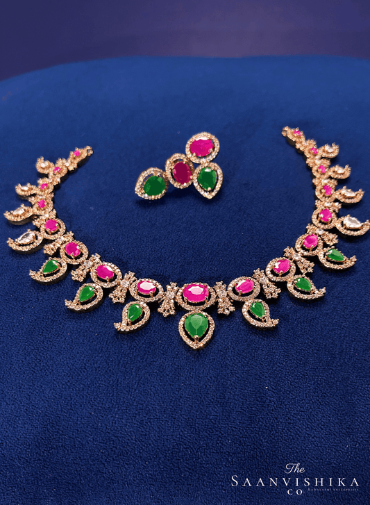 Mango Necklace with Earrings