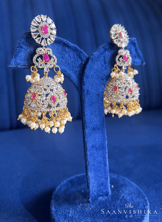 Jasmine Pearl Jhumka Earrings