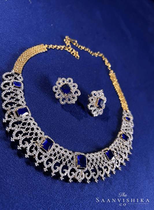 American Diamond Kante with Gemstones Violet