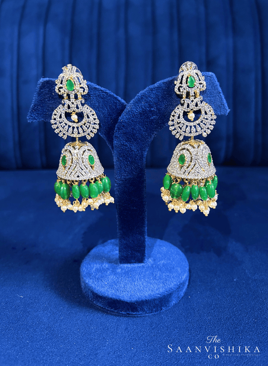 Grand Designer Beads Jhumka Earrings