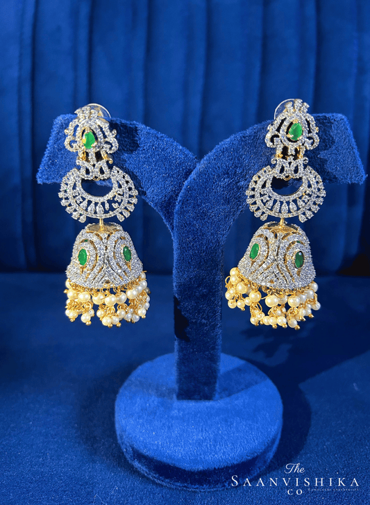 Grand Designer Pearls Jhumka Earrings