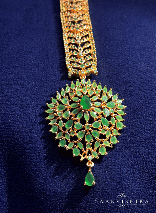 Emerald Bridal Tikka