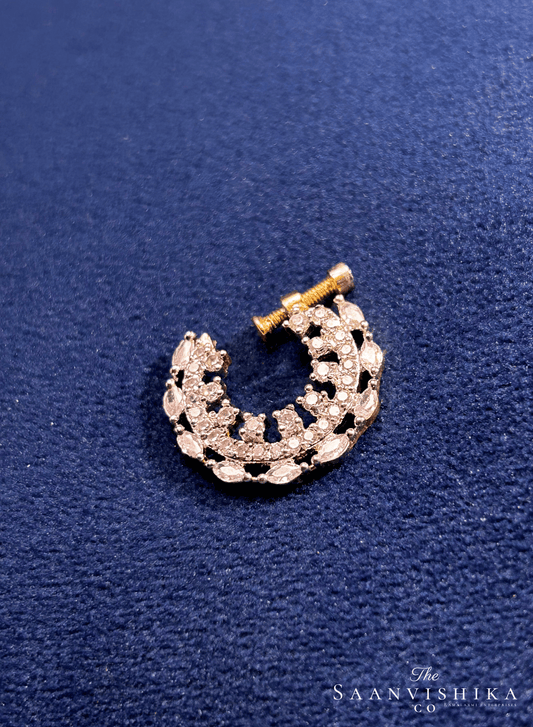 Grand Multi Diamond Designer Nose Pin