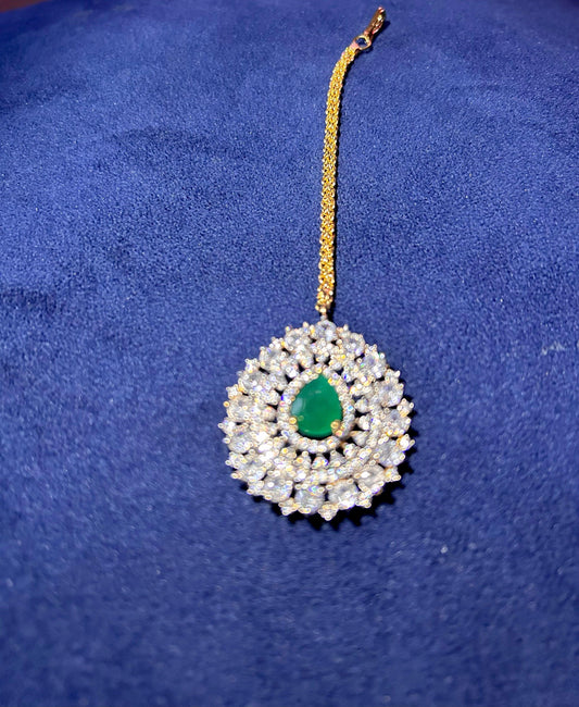 Droplet Diamond Tikka Green
