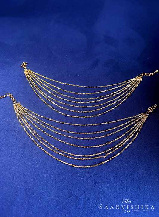 Bridal 7 Layered Ear chain