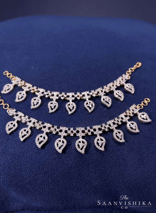 Mango Crystal Long Diamond Replica Bridal Earchain