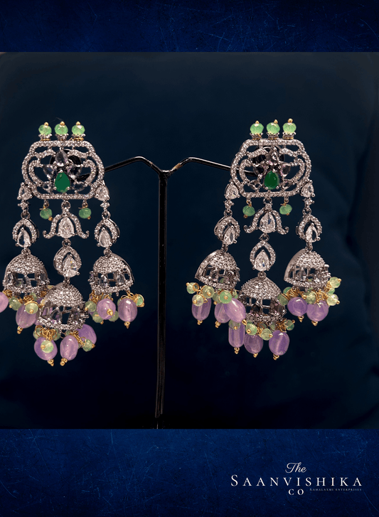 Multi Beaded Peacock Necklace Set