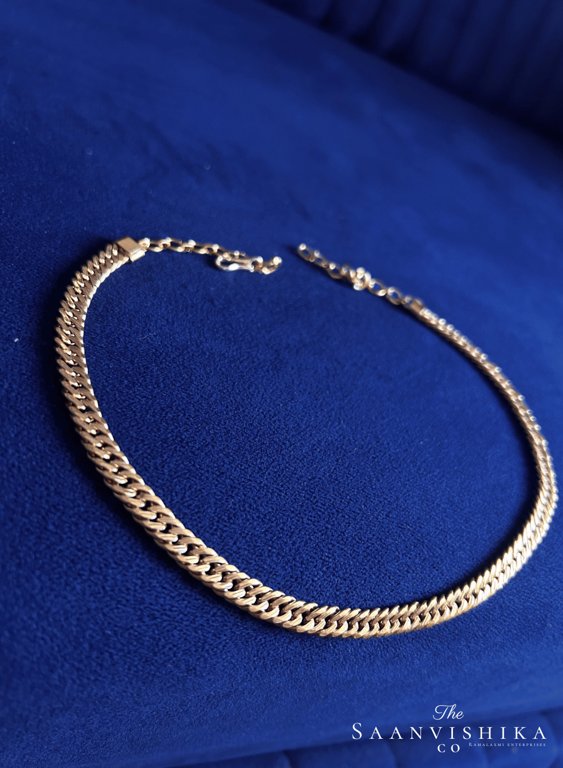 Gold Polish Jalebi Neck Chain