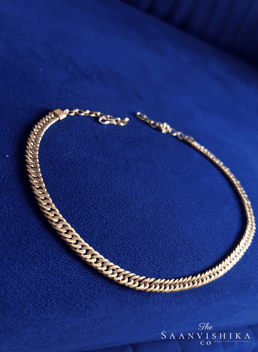 Gold Polish Jalebi Neck Chain