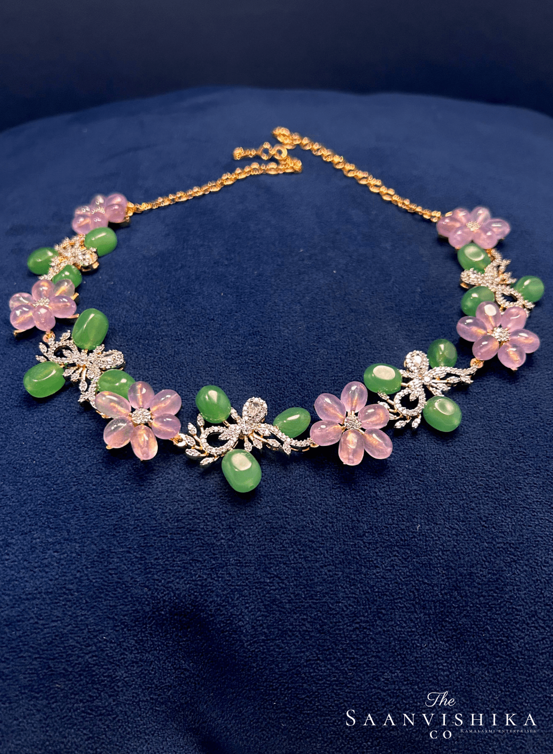 Floral Natural Beads Necklace