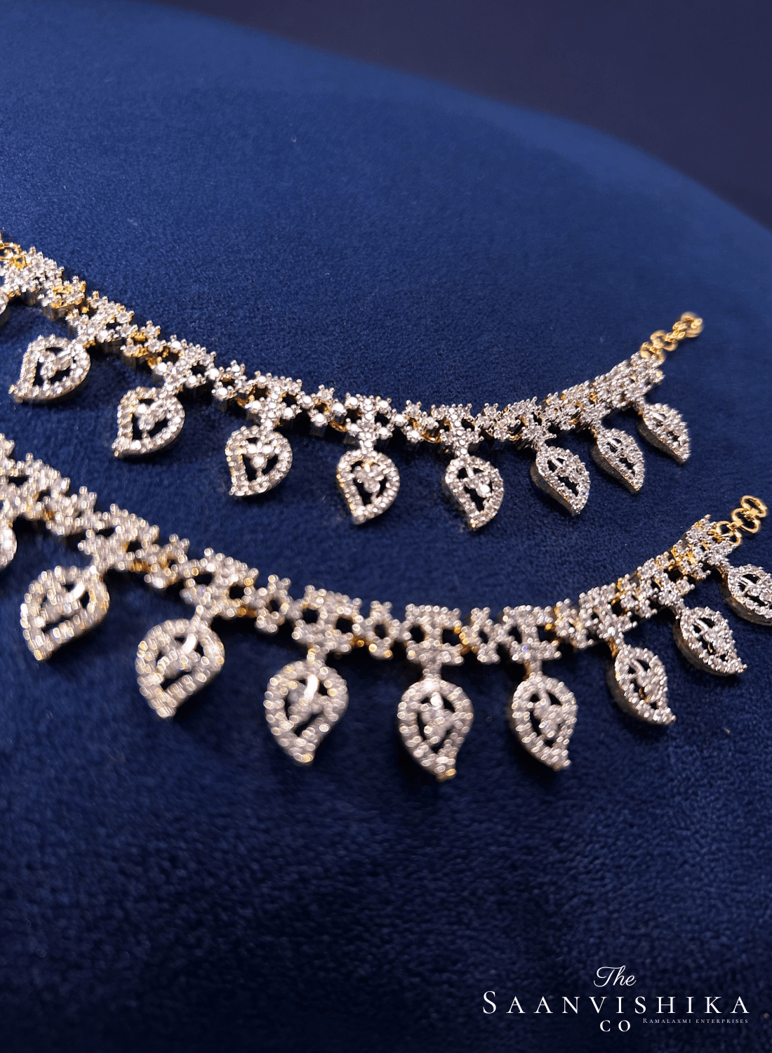 Mango Crystal Long Diamond Replica Bridal Earchain