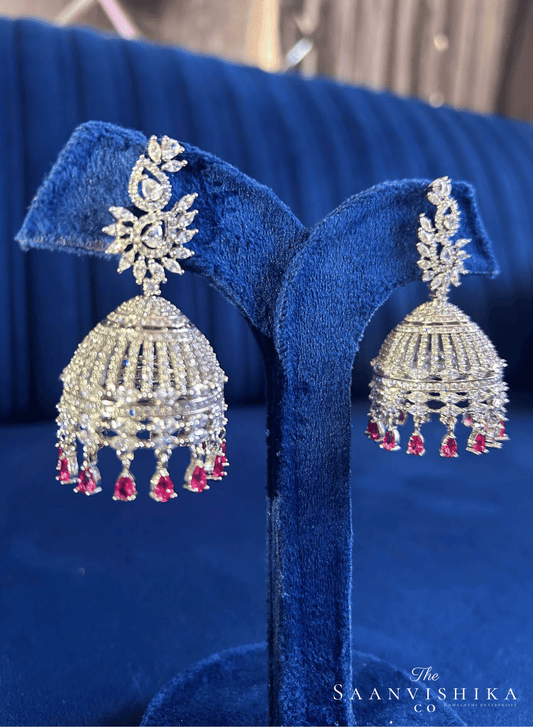 Crystral Hanging Designer Jhumka Earrings