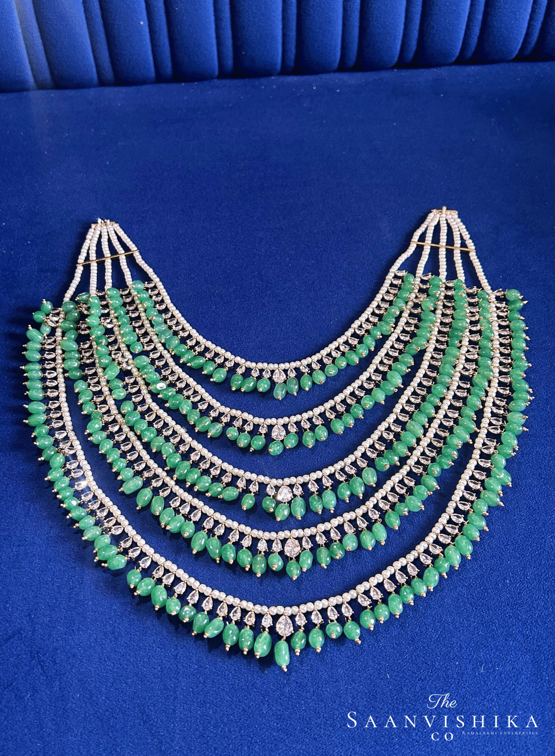 5 Layer Beads Haram with Cz Diamonds