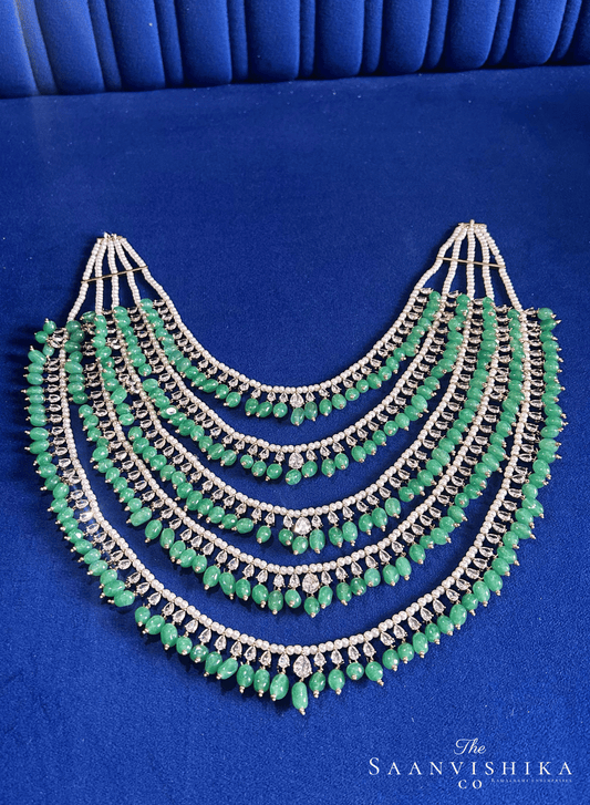 5 Layer Beads Haram with Cz Diamonds