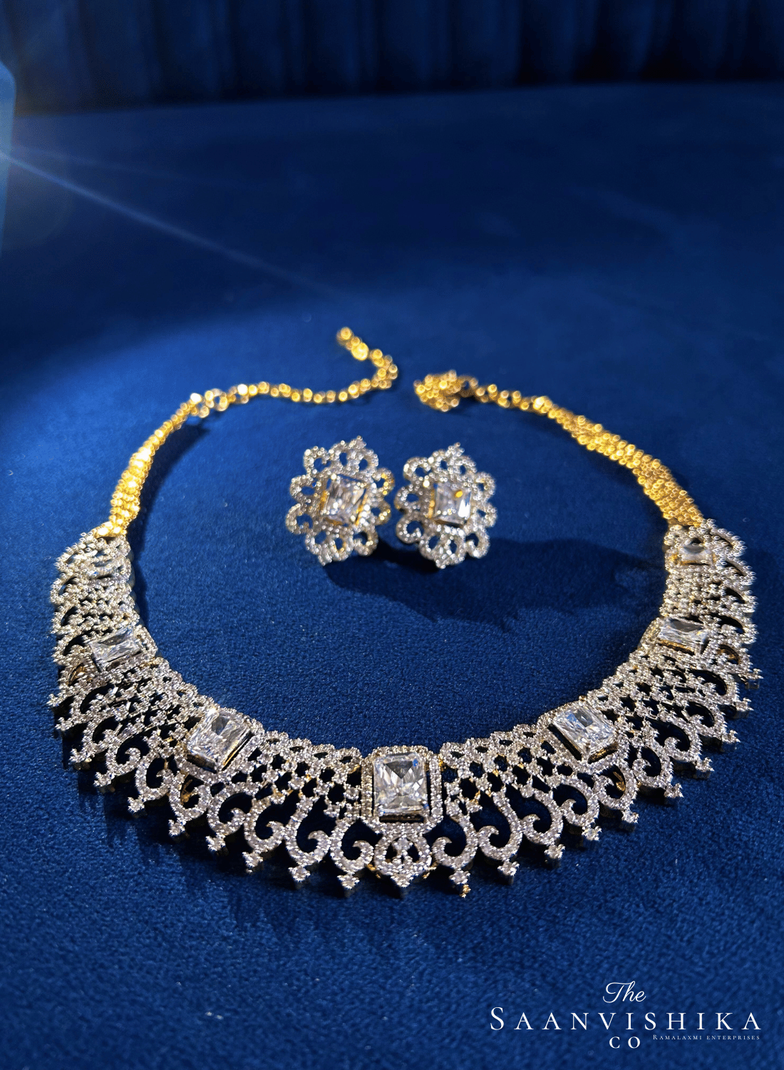 American Diamond Kante with Gemstones