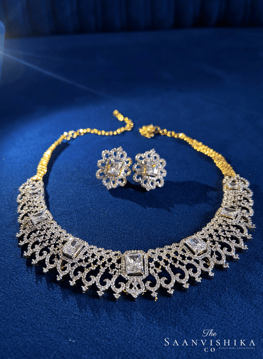 American Diamond Kante with Gemstones