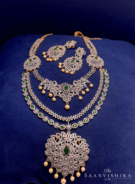 8-1 grand bridal detachable haram Multi wear
