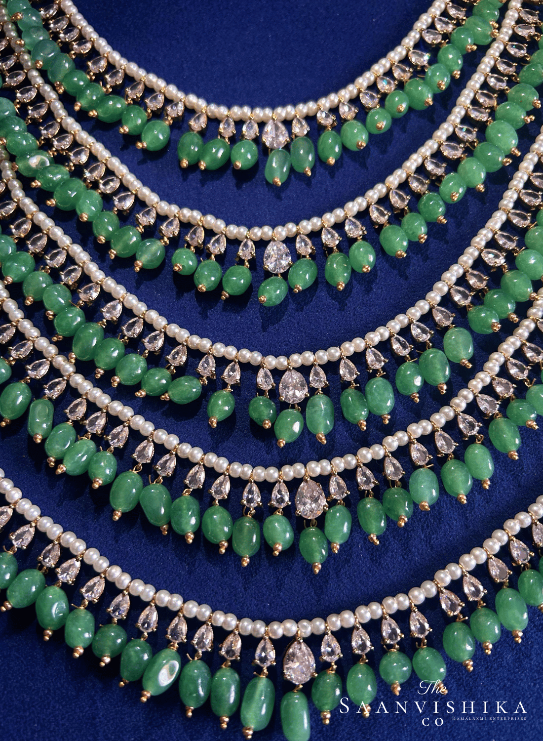 5 Layer Beads Haram with Cz Diamonds