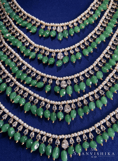 5 Layer Beads Haram with Cz Diamonds
