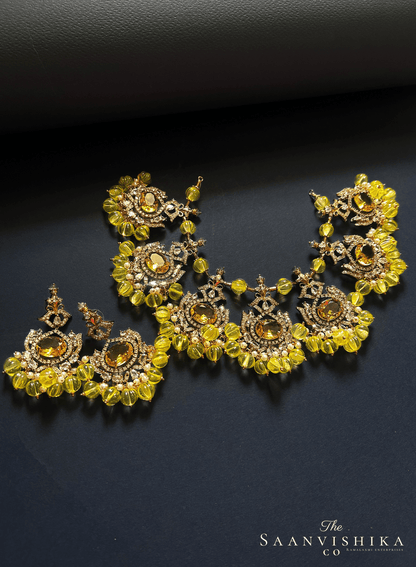 Grand Victorian Beads Necklace and Earrings