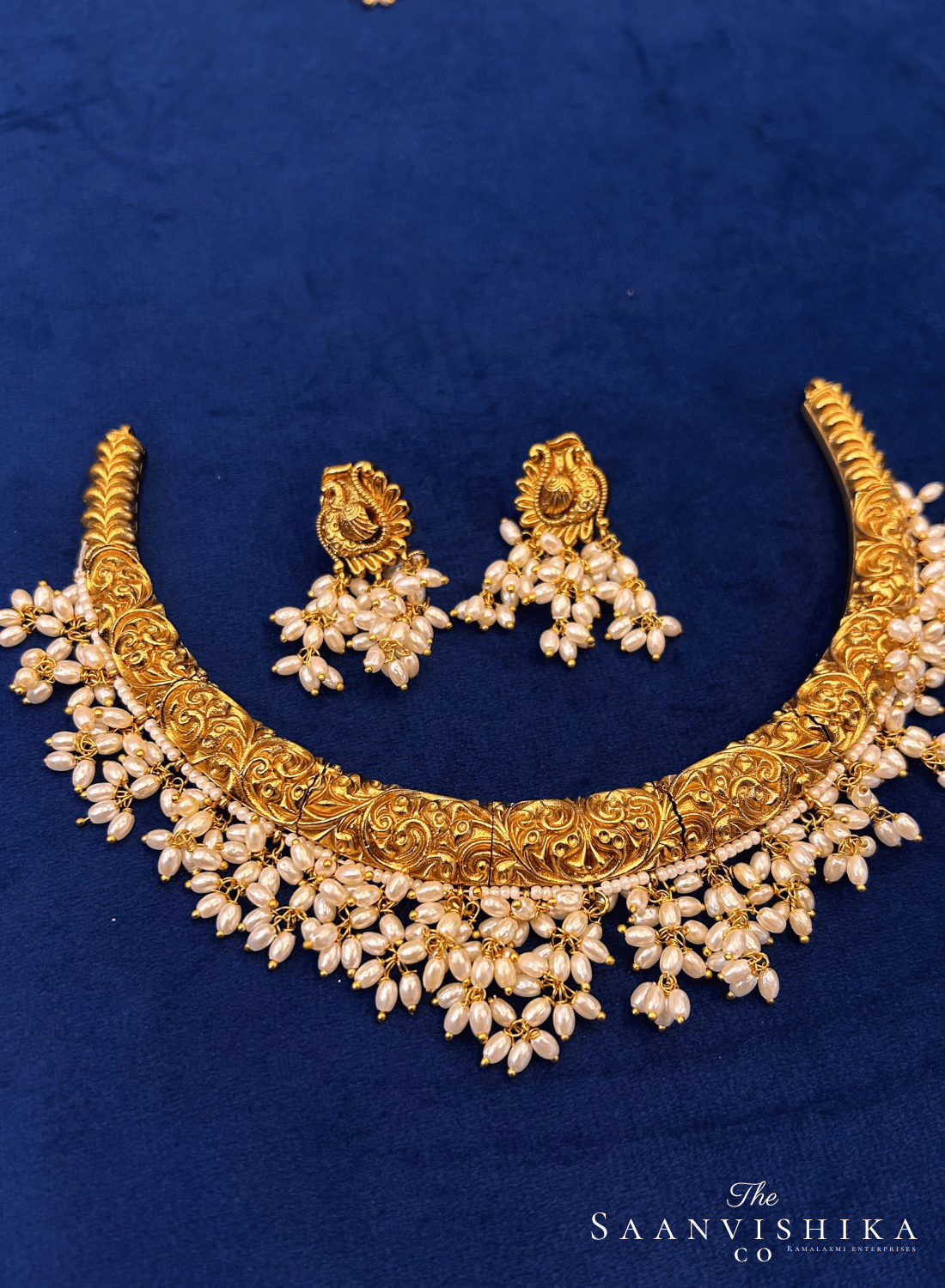 Micro Gold Pearls Kante Set