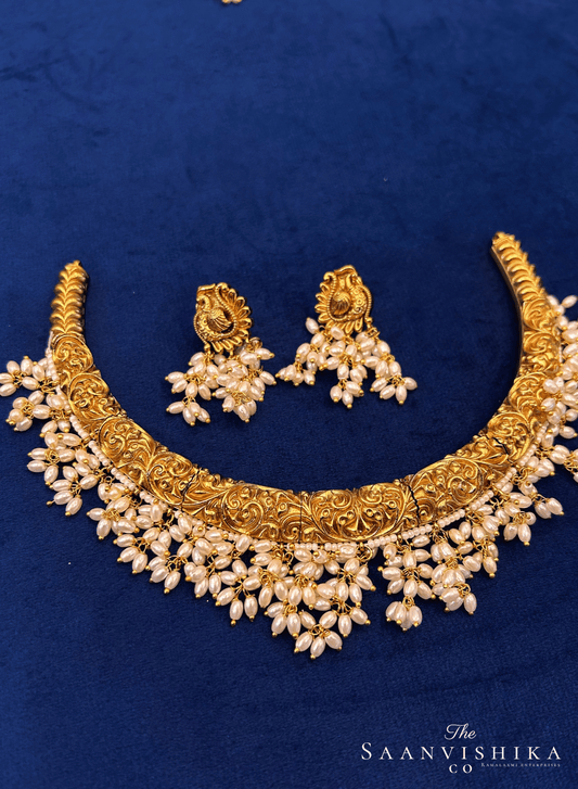 Micro Gold Pearls Kante Set