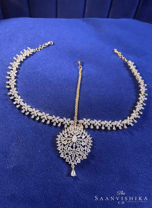 Bridal Tikka with Floral Chain