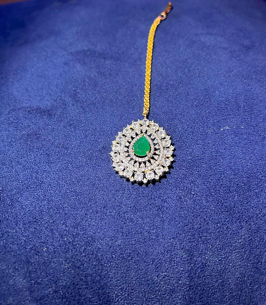 Droplet Diamond Tikka Green