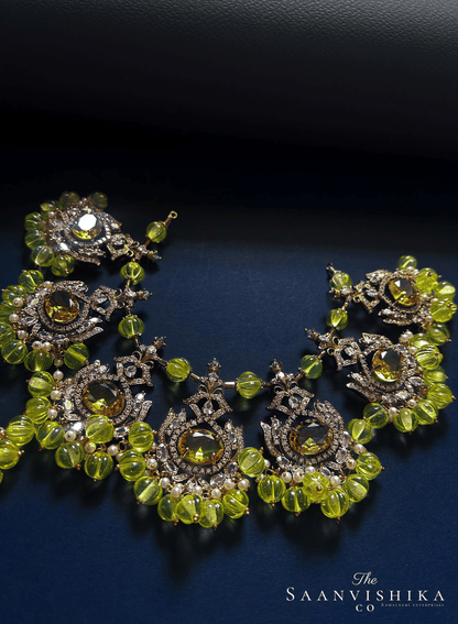 Grand Victorian Beads Necklace and Earrings