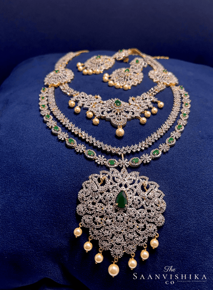 8-1 grand bridal detachable haram Multi wear