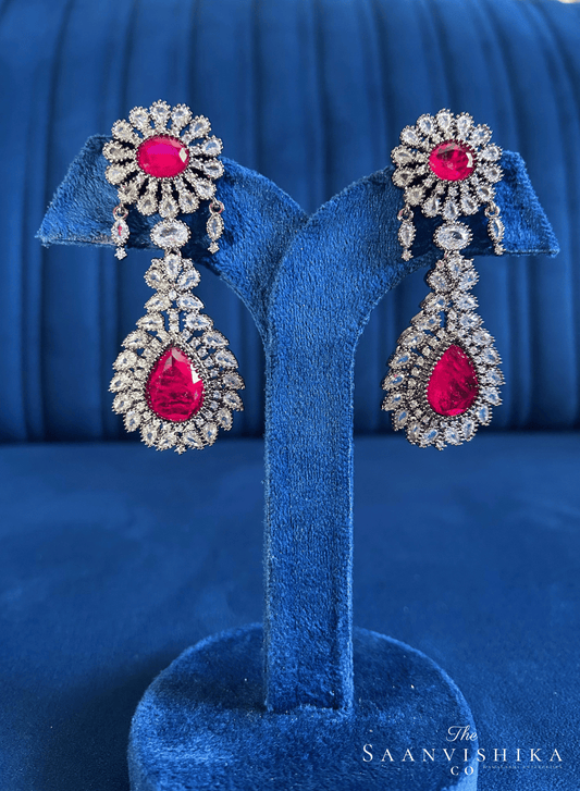 Doublet Earrings (Ruby Red)