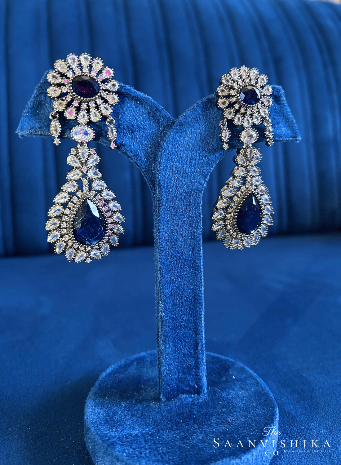 Doublet Earrings (Blue)