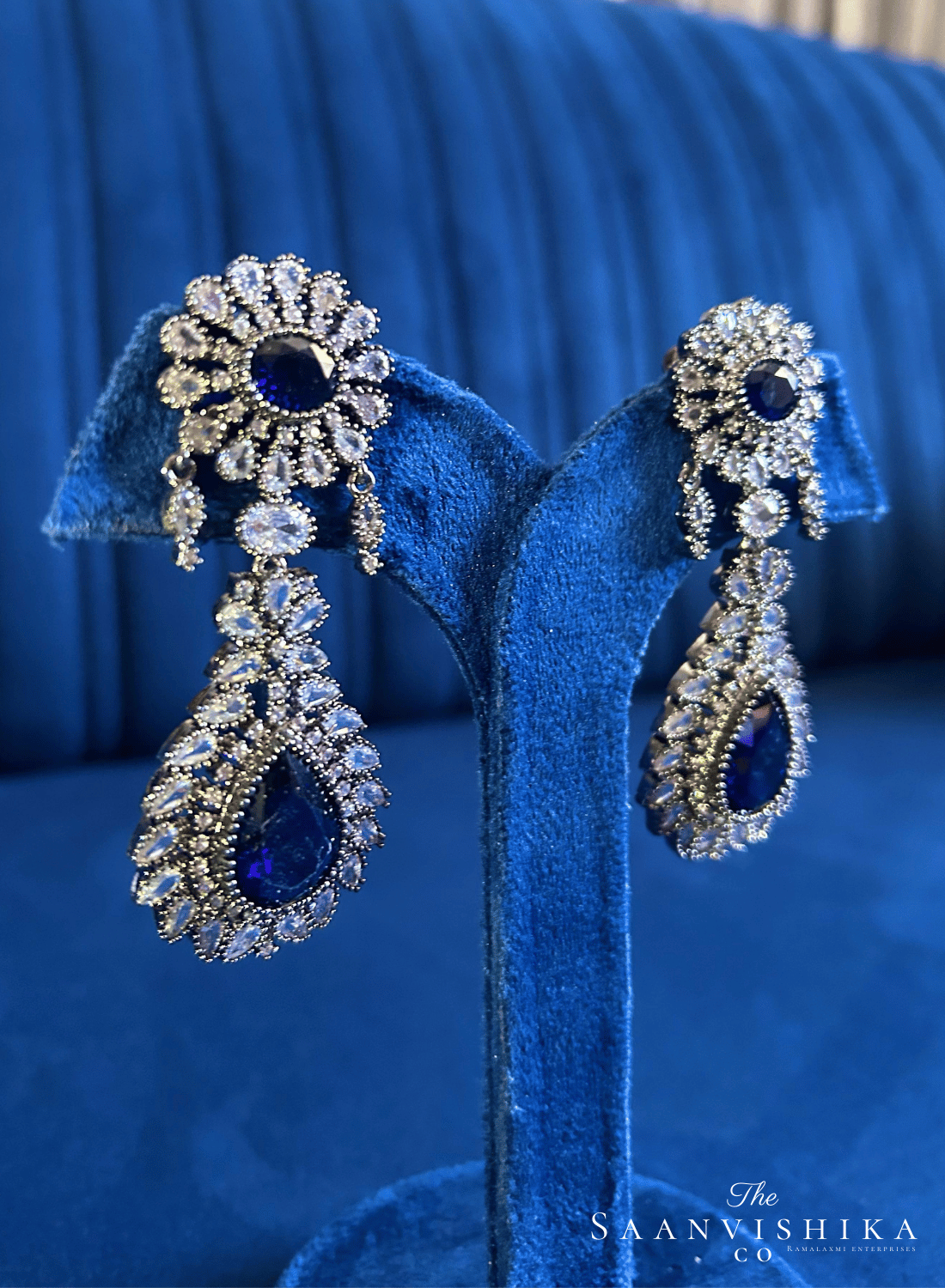 Doublet Earrings (Blue)