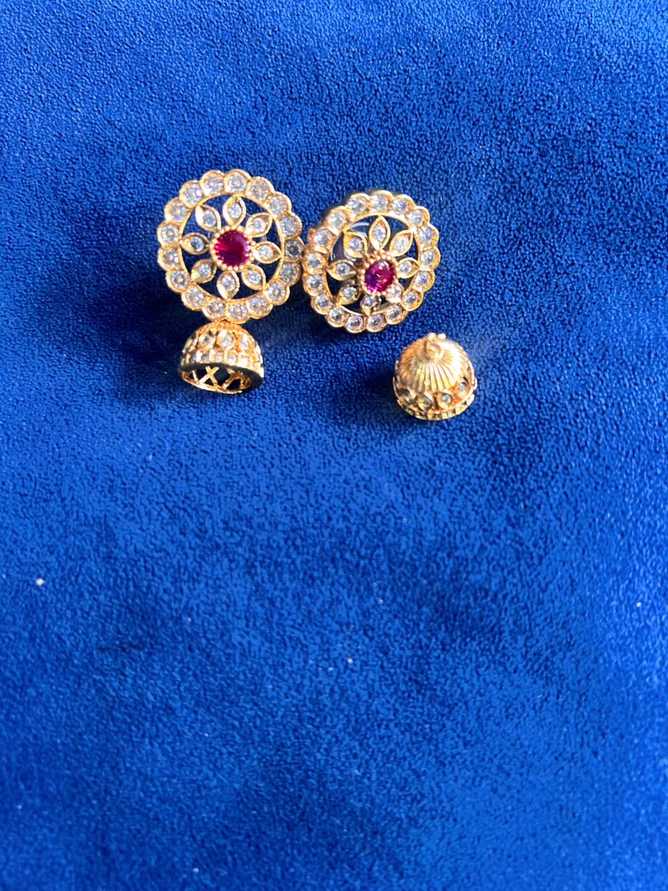 Panchloha Jhumka Green