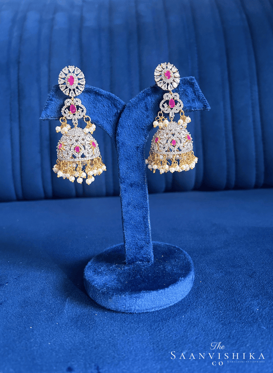 Jasmine Pearl Jhumka Earrings
