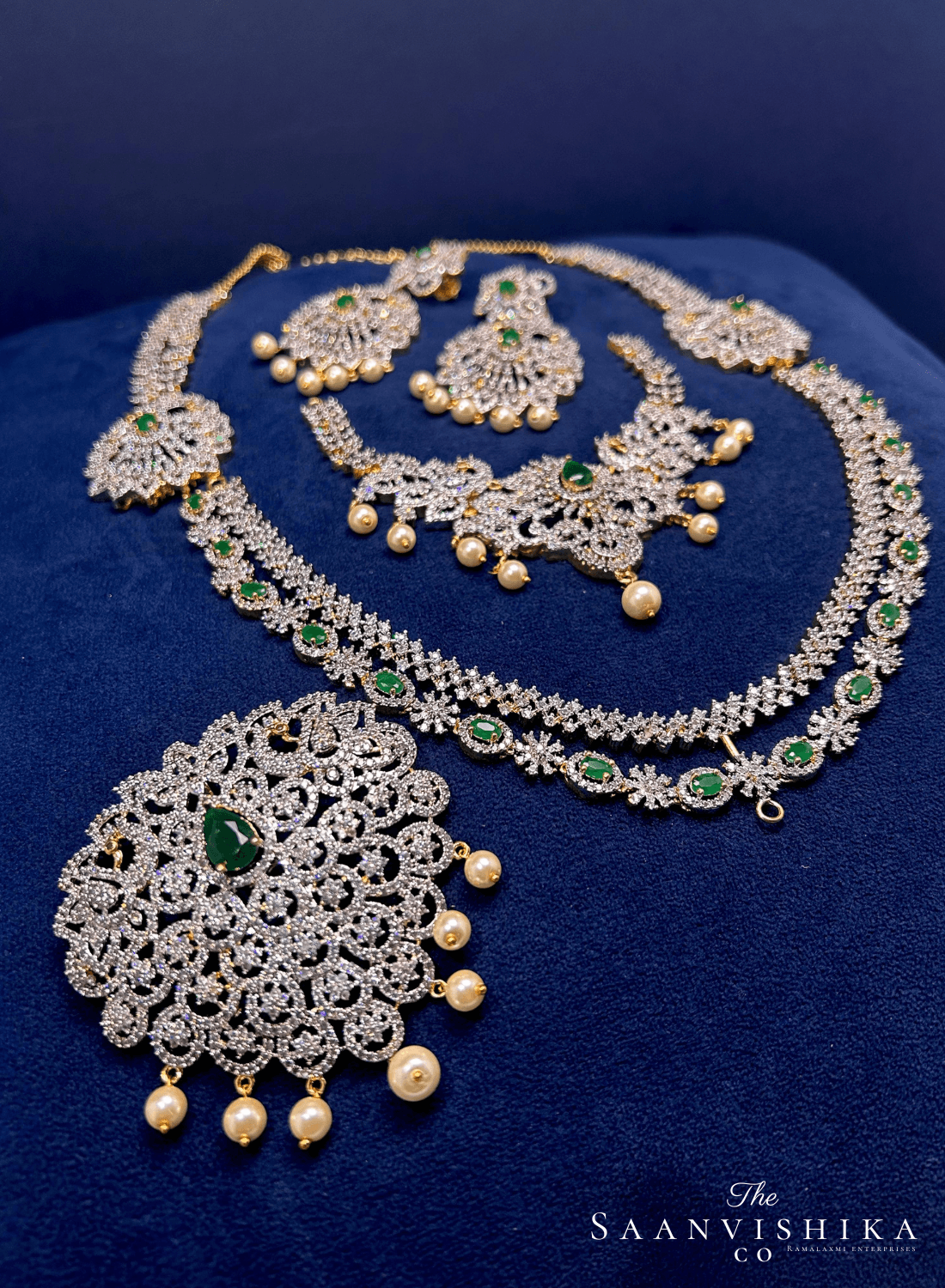 8-1 grand bridal detachable haram Multi wear