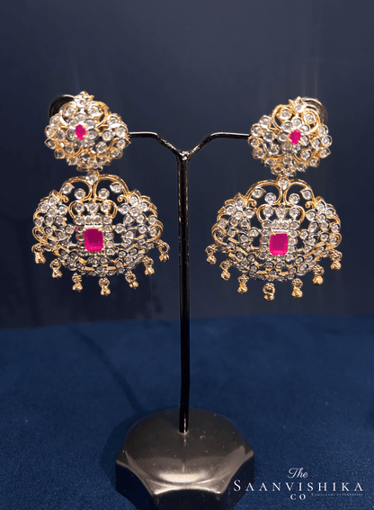 Ruby Rani Necklace with Earrings