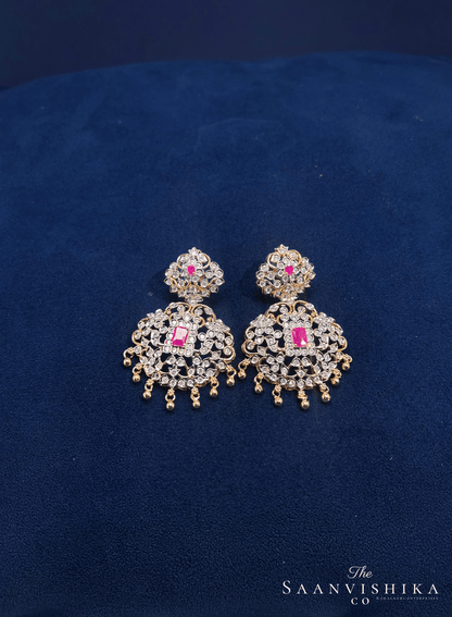 Ruby Rani Necklace with Earrings