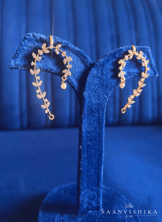 Simple Designer CZ Diamond Earcuffs