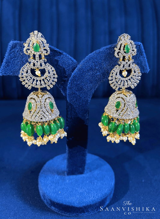 Grand Designer Beads Jhumka Earrings