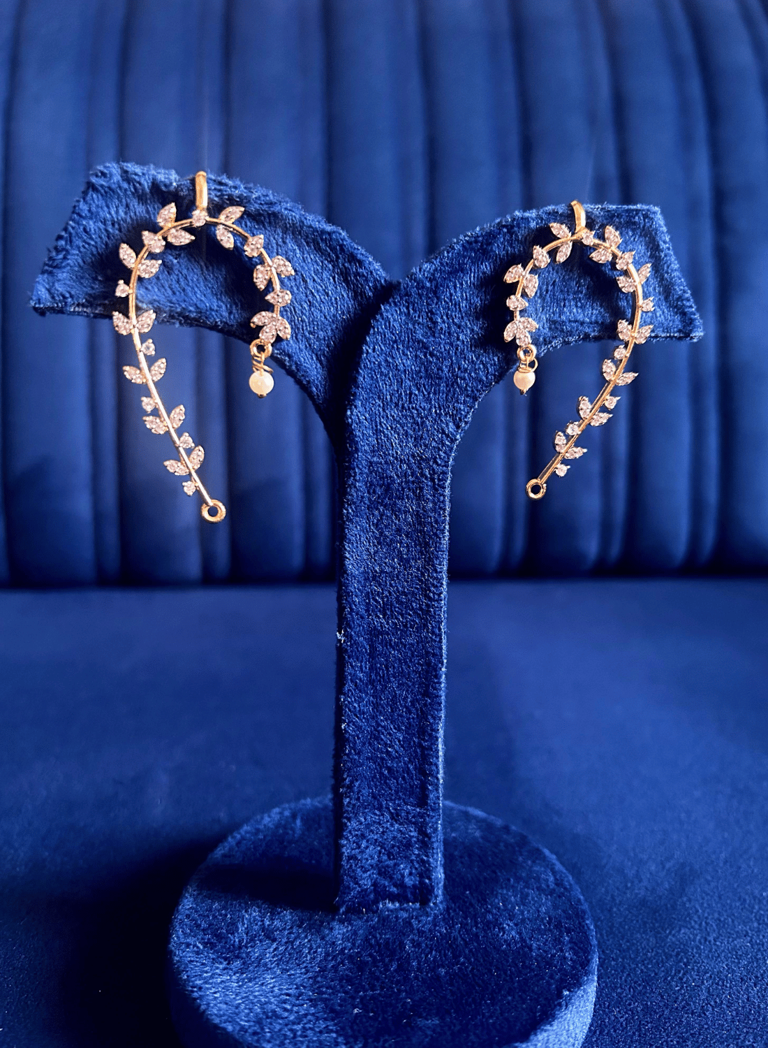 Simple Designer CZ Diamond Earcuffs