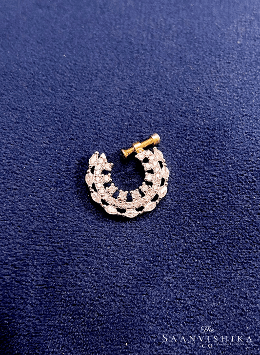 Grand Multi Diamond Designer Nose Pin