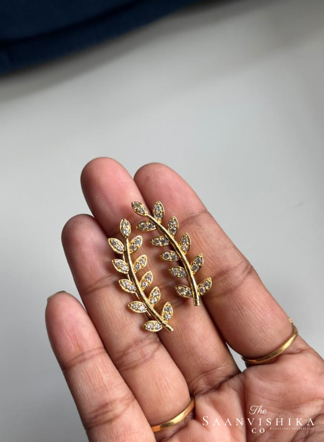 Leaf climber ear cuffs